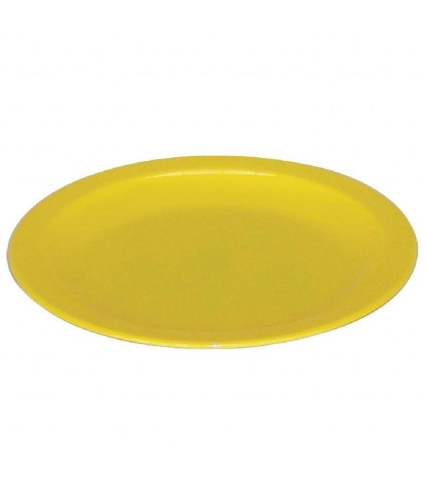 Olympia Kristallon bord 23cm geel 12 stuks