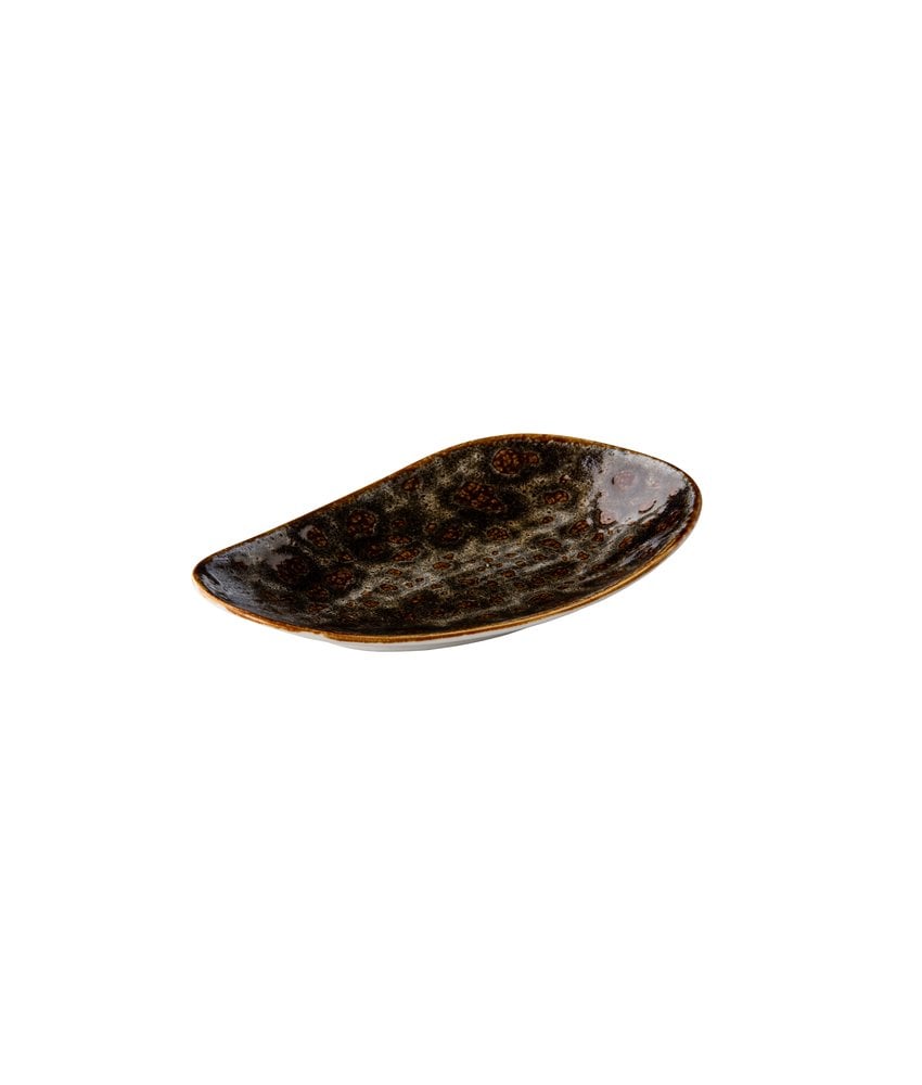 Q Authentic Jersey Rechthoekig bord bruin 20,5 cm ( 6 stuks)