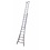 Maxall Tweedelige ladder 2x8 Maxall geanodiseerd I 4.50 meter