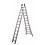 Maxall Tweedelige ladder 2x10 Maxall geanodiseerd I 5.15 meter