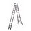 Maxall Tweedelige ladder 2x12 Maxall blank I 6.50 meter