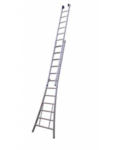 Maxall Tweedelige ladder 2x16 Maxall blank I 8.50 meter