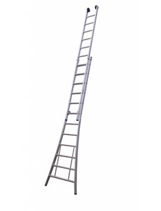 Maxall Tweedelige ladder 2x18 Maxall blank I 9.50 meter