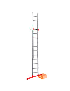 Smart Level 2 x 12 Smart Level & Top Safe Professionele schuifladder I 6.50 meter