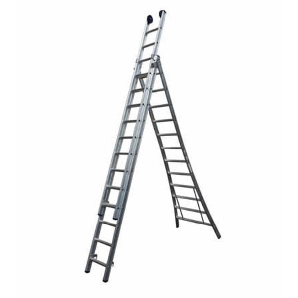 Maxall Driedelige ladder Premium 3x12 | 8.75 meter