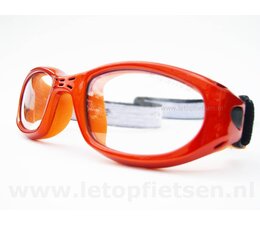 Voetbalbril met band | Oranje | Small