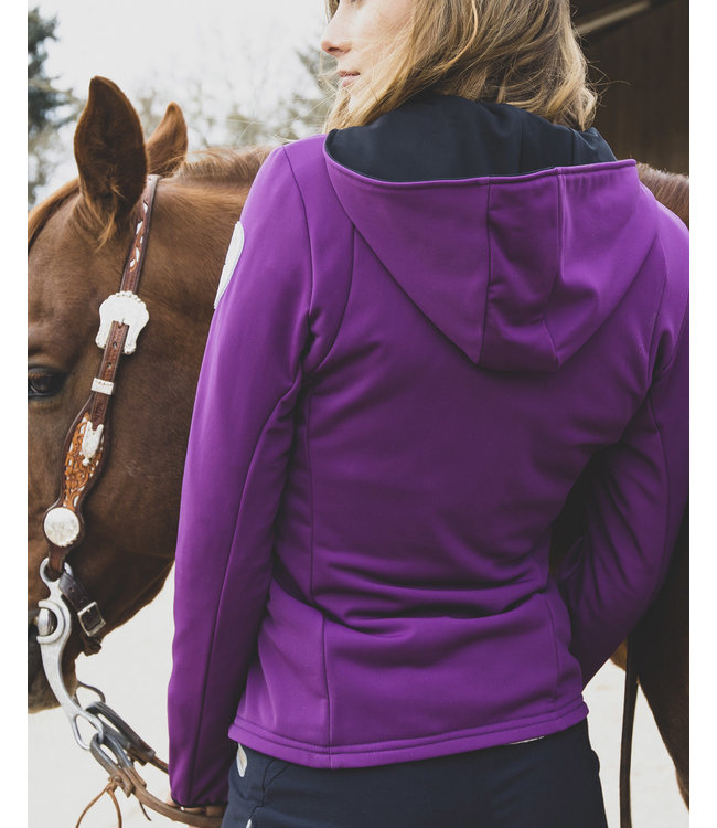 SPORT TEC hooded jacket purple