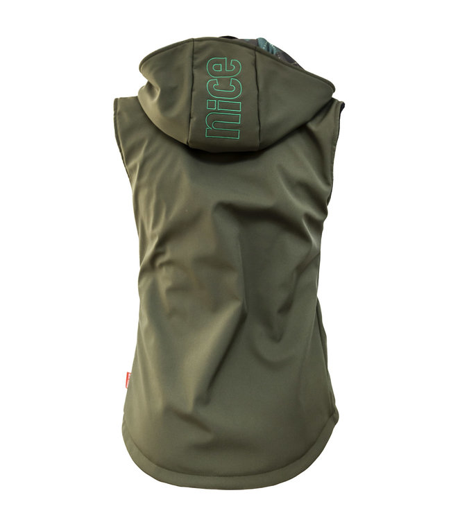 STORMLOCK Gilet in tartan verde oliva