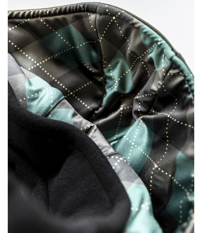 STORMLOCK Gilet in tartan verde oliva