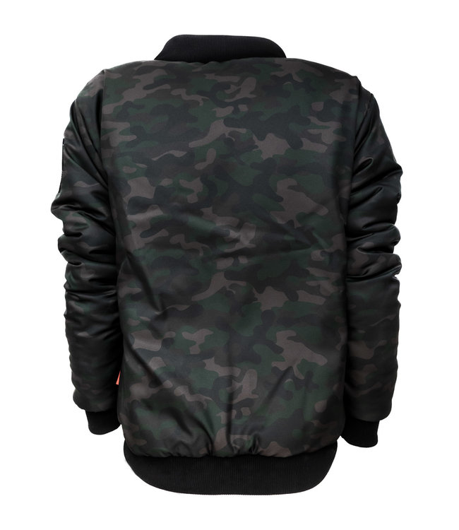 Bomber mimetico scuro