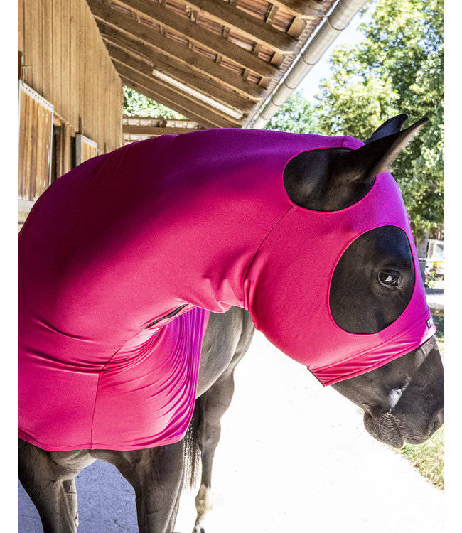 Glitter rosa elasticizzato 4D