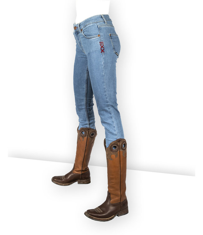 XXII JEANS Avery – Vestibilità slim da donna – azzurro