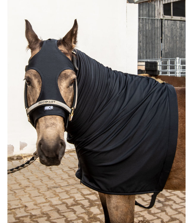 Glitter nero elegante elasticizzato 4D