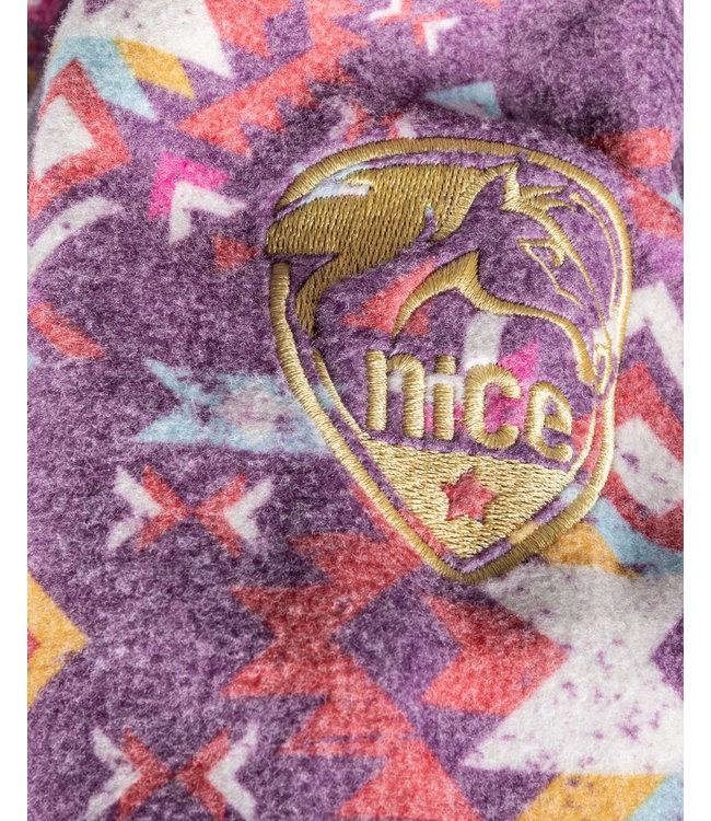 Western polar fleece zip jacket purple