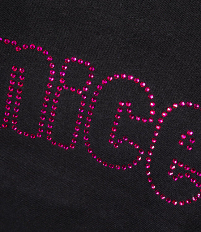 T-shirt rosa glitterata