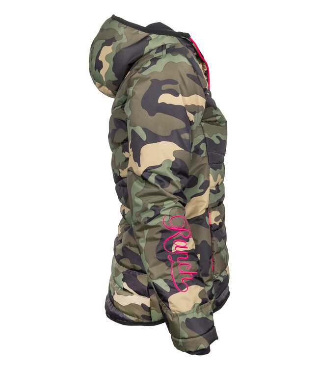 Giacca ranch WindLOCK imbottita e super leggera rosa mimetico