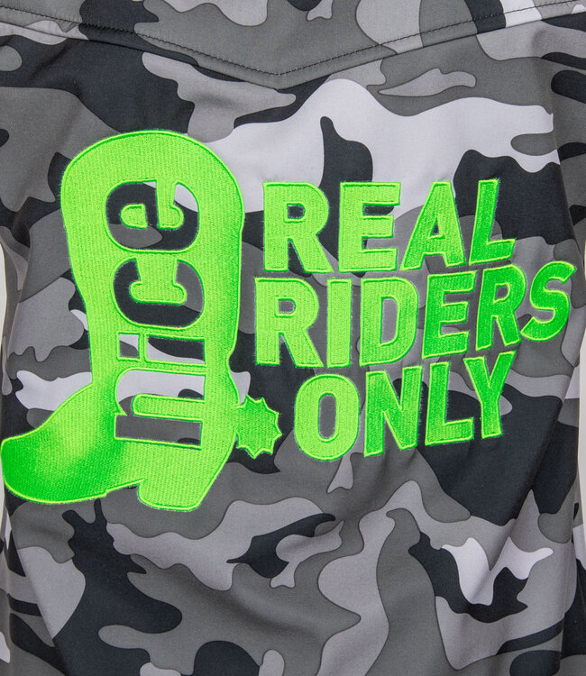 Grey Camou Vest Lime