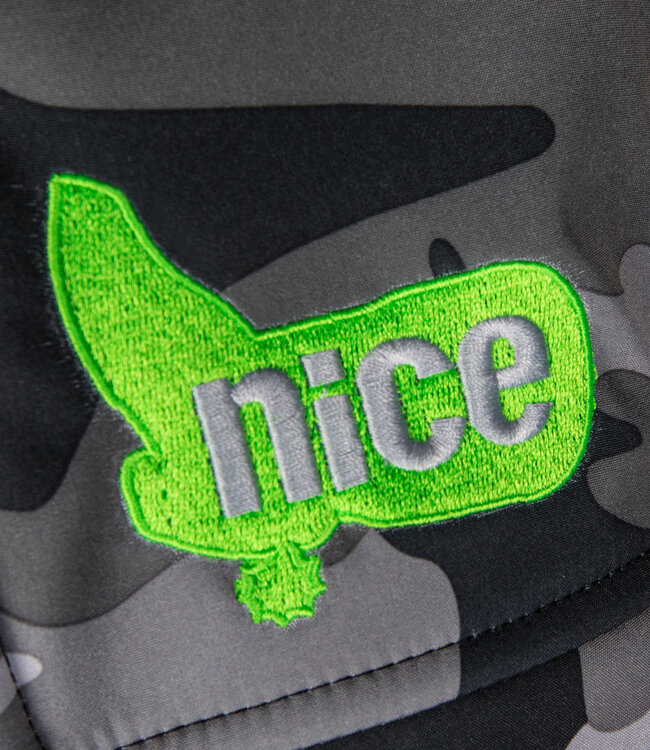 Grey Camou Vest Lime