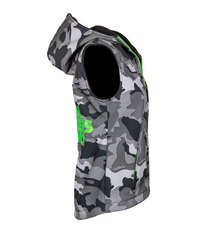 Grey Camou Vest Lime