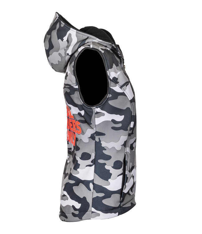 Grey Camou Vest Neon Pink