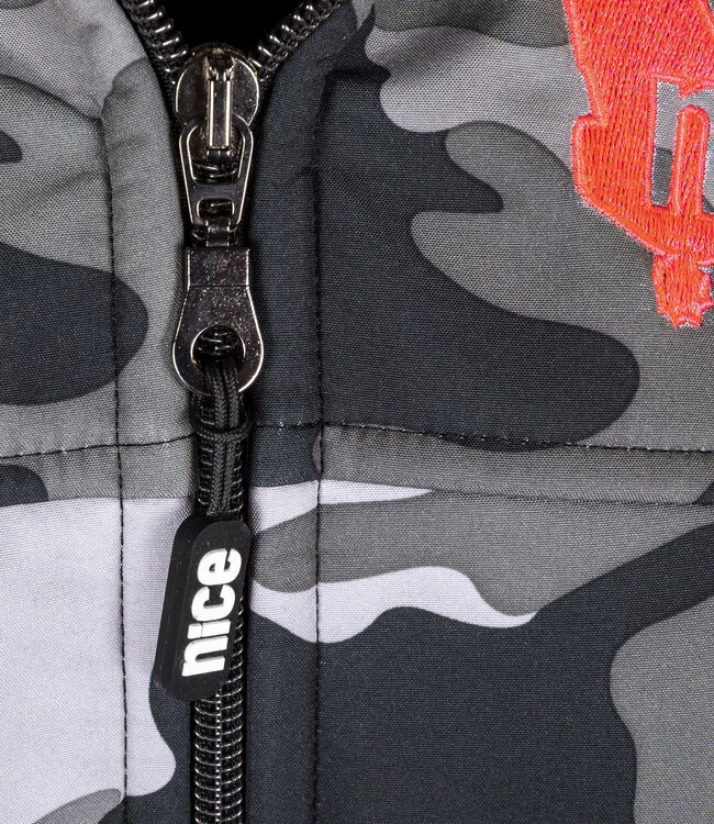 Grey Camou Vest Neon Pink