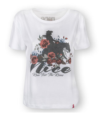 Run for the Roses T-Shirt 25 white