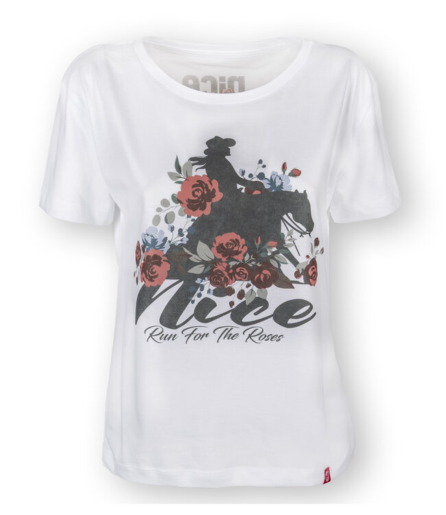 Run for the Roses T-Shirt 25 white