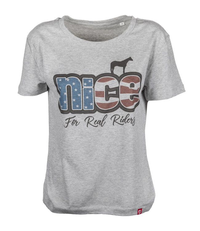 T-Shirt NICE USA grey women