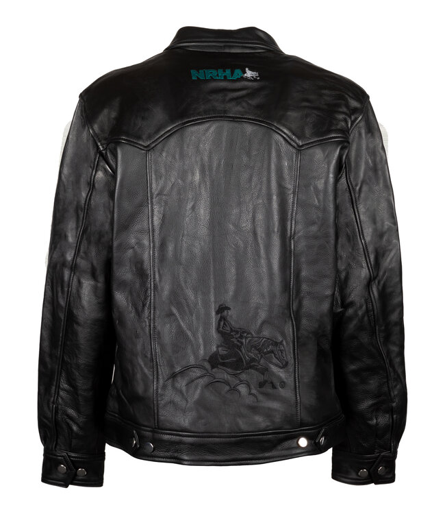 NRHA USA Leather Jacket Men