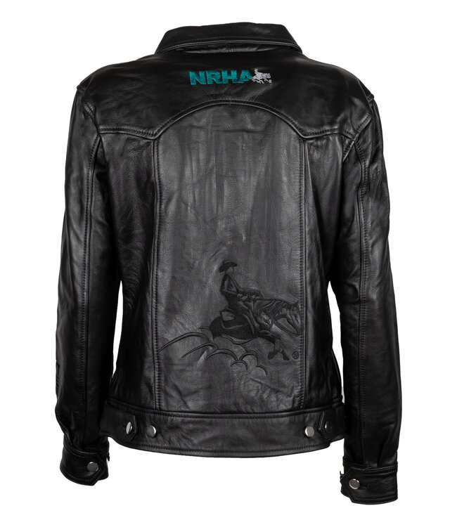 NRHA Leather Jacket women