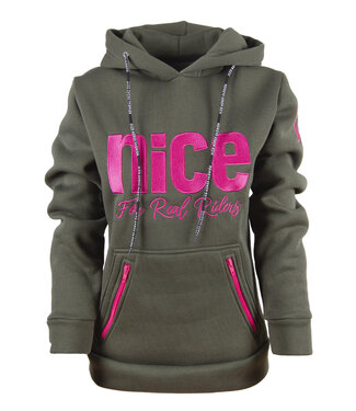Felpa con cappuccio NICE Heritage Pinkolive