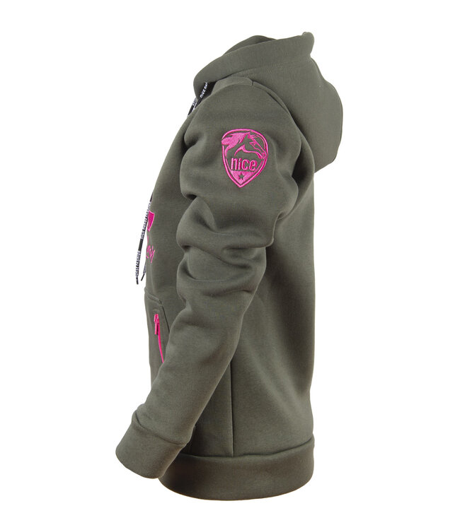 Felpa con cappuccio NICE Heritage Pinkolive