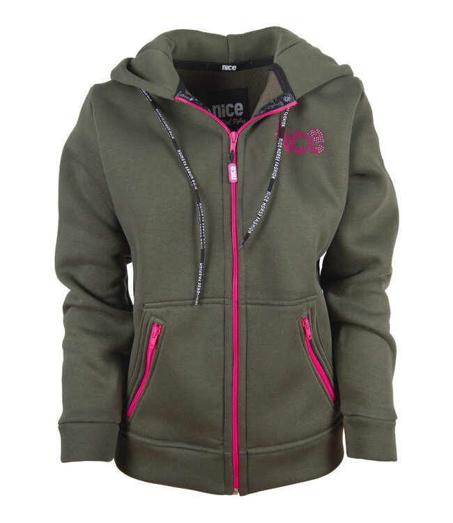 Fleece-ZIP Heritage Pinkolive