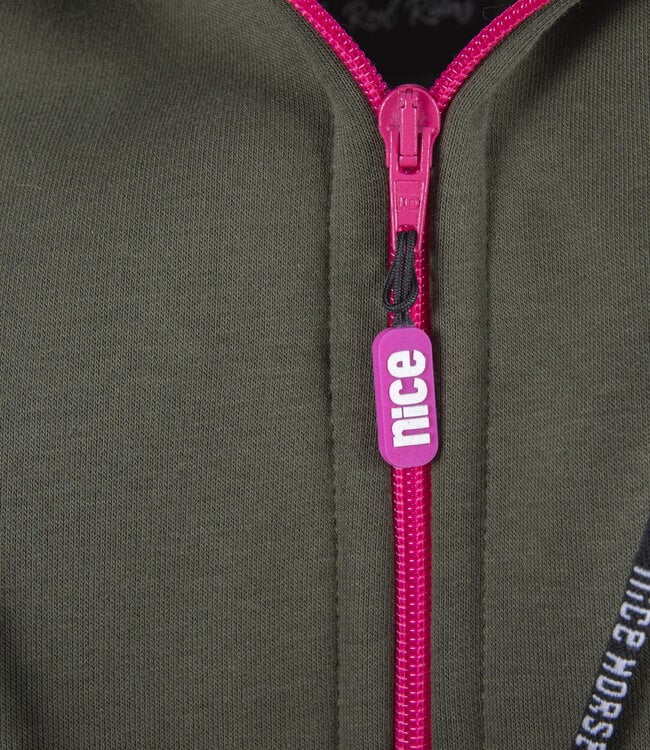 Fleece-ZIP Heritage Pinkolive