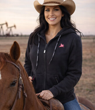 Fleece-ZIP Slide Pink Black