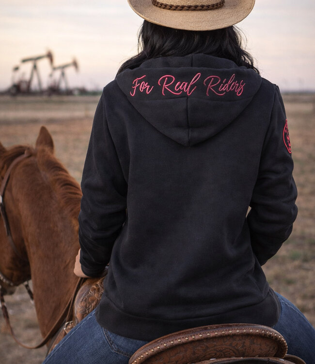 Fleece-ZIP Slide Pink Black