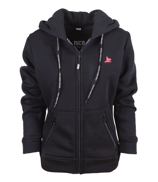 Fleece-ZIP Slide Pink Black