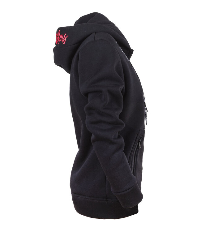 Fleece-ZIP Slide Pink Black