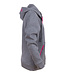 Fleece zip, pink-grey