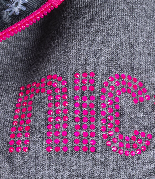 Fleece-ZIP Pinkgrey