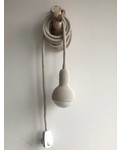 Lampe baladeuse crochet - gris perle - Et aussi