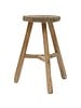 Petite Lily Interiors Tabouret rond naturel - ø27xh51cm - Bois d'orme