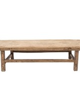 Snowdrops Copenhagen Raw wood coffee table -125-130x50-57xh39cm