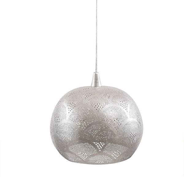 Zenza Pendant Lamp Loaf Fan Ø35x30cm silver Zenza Petite Lily