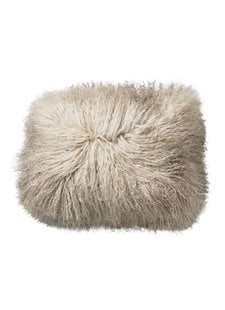 Bloomingville Seat Cover / Cushion Tibetanian Lambskin - Nature - 40x30cm - Bloomingville