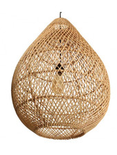 Oneworld Interiors Rattan pendant lamp - naturel - Ø45xh65cm