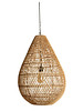 Oneworld Interiors Suspension en rotin - naturel - Ø45xh65cm