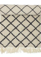 Bloomingville Berber style rug - creme / black - 70x200cm - Bloomingville