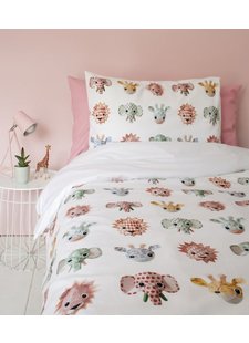 Duvet Cover Zoo - Pink - 140x200cm - Studio Ditte