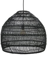 HK Living Wicker pendant lamp - Ø60cm - black - HK Living